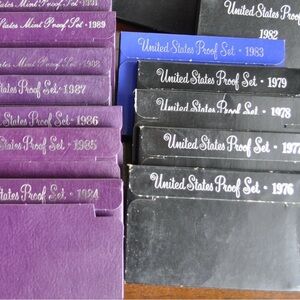 United States Proof Set Collection 1977-1998. Random year unless specified!